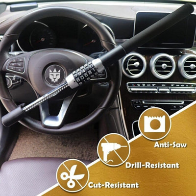 Steering Wheel Lock 5 Coded Combination - 6