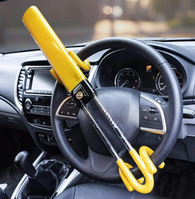 Steering Wheel Lock Heavy Duty Twin Bar Car Van Security