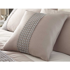 Steffan Metallic Embellished Filled Cushion