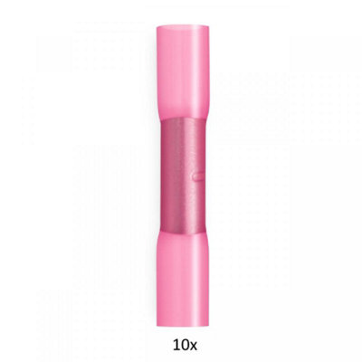 Steinel Crimp Connector Pink D 0.5-1.5 mm Watertight Heat-shrinkable Butt-jointing 10 pcs