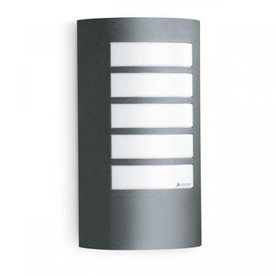 Steinel L 12 Anthracite Modern Outdoor Wall Light No Sensor Aluminium IP44