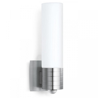 Steinel L 260 S Stainless Steel LED Wall Light adjustable PIR Motion Sensor Opal Glas incl. Bulb