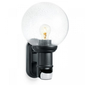 Steinel L 560 S Black Classic Globe Outdoor Wall Light PIR Motion Sensor Adjustable