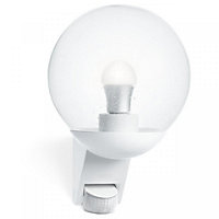 Steinel L 585 S White Classic Globe Outdoor Wall Light PIR Motion Sensor Adjustable