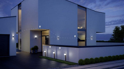 Steinel L 840 C Anthracite Smart Outdoor Wall Light No Sensor Bluetooth Controlled via App