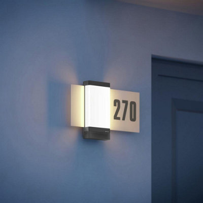 Steinel LED House Number Light L 270 SC, smart Motion Sensor, House Number Plate, Setting via App