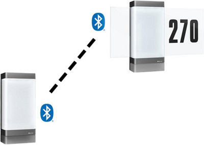 Steinel LED House Number Light L 270 SC, smart Motion Sensor, House Number Plate, Setting via App