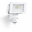 Steinel LS 150 S White LED Flood Light PIR Motion Sensor Security Light Aluminium