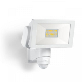 Steinel LS 300 S White LED Flood Light PIR Motion Sensor Security Light Aluminium