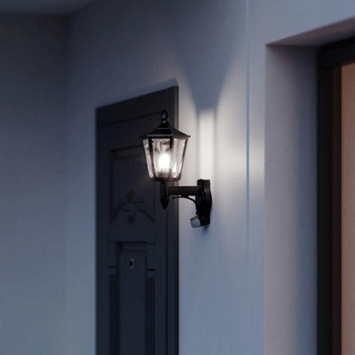 Steinel Outdoor Wall Light L 15 S Black Motion Sensor adjustable Classic Latern