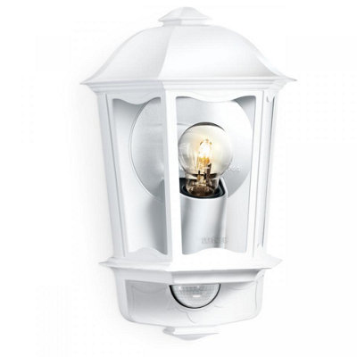 Steinel Outdoor Wall Light L 190 S White Motion Sensor Softlight Start Manual Override