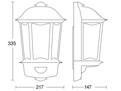 Steinel Outdoor Wall Light L 190 S White Motion Sensor Softlight Start Manual Override