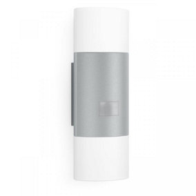 Steinel Outdoor Wall Light L 910 S Silver Motion Sensor Softlight Start Uplight Downlight Manual Override