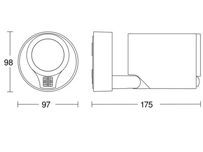 Steinel Spot ONE SC Flood Light Motion Sensor Smart Spotlight Security Light incl. GU10 LED