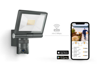 Steinel XLED CAM1 Floodlight HD Camera Intercom WiFi Security Light Smart Wall Light