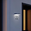 Steinel XSolar SOL-O Anthracite Solar Outdoor House Number Twilight Sensor Dusk to Dawn