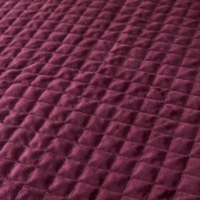 Stella Hotel Chic Velvet Quilt Stitched Filled Cushion