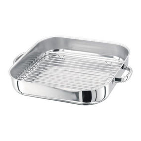 Stellar 28cm Stainless Steel Square Oven Pan