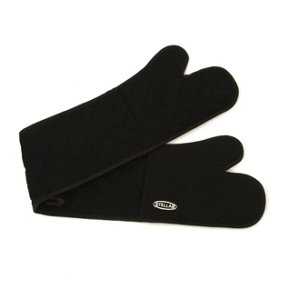 Stellar Double Oven Glove Quilted Cotton Drill Heat Resistant Safety Mitt 93cm