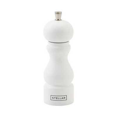 Stellar Kitchen 14cm Salt Mill White