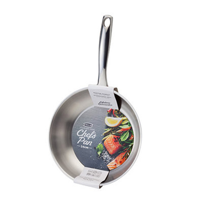 Stellar Speciality Cookware 24cm Stainless Steel Chef's Pan