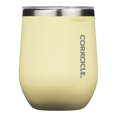 Stemless Stainless Steel Triple Insulation Mug 355ml/12oz Gloss Buttercream