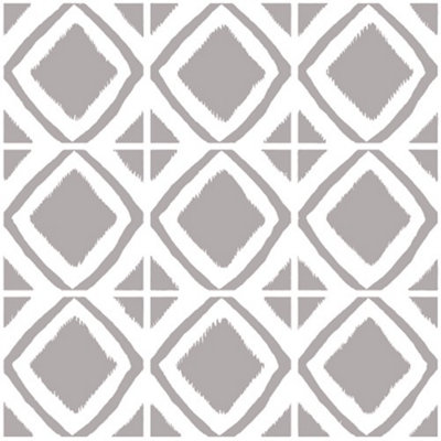 Stencil It Tribal Reusable Tile Stencil for Walls, Floors, Patio and Furniture 60cm(L) 60cm(W)