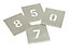Stencils F6 Set of Zinc Stencils - Figures 6in STNF6