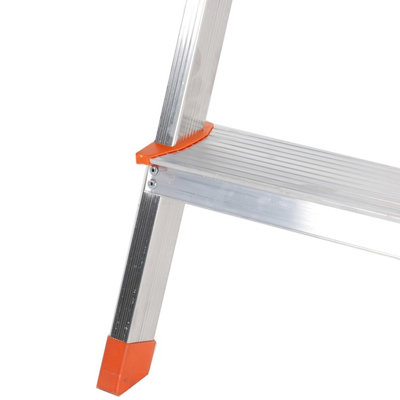 Step Ladder 6 Step Aluminum Folding Step Ladders Anti Slip Feet TUFFMATE