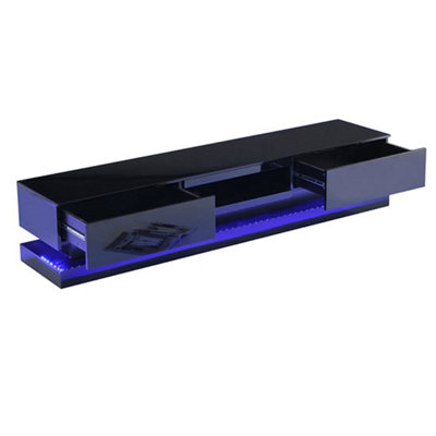 Step TV Stand With Storage for Living Room and Bedroom, 1800 Wide, LED ...