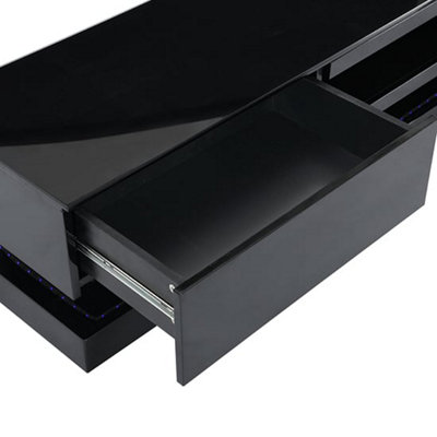 Step TV Stand With Storage for Living Room and Bedroom, 1800 Wide, LED ...
