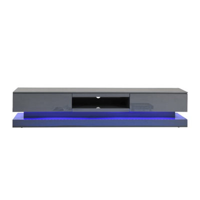 Step TV Stand With Storage for Living Room and Bedroom, 1800 Wide, LED ...