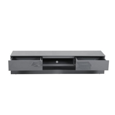 Step TV Stand With Storage for Living Room and Bedroom, 1800 Wide, LED ...