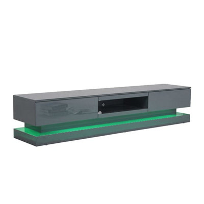 Step TV Stand With Storage for Living Room and Bedroom, 1800 Wide, LED ...