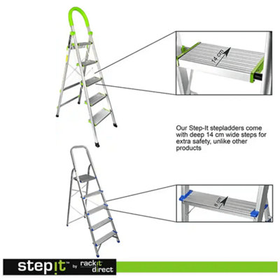 5 step store ladder b&q