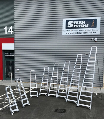 Sterk Systems Aluminium 8 Tread Platform Step
