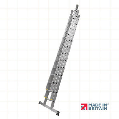 Triple on sale ladders b&q