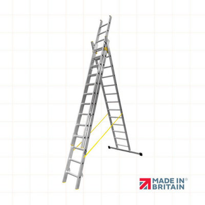 Sterk Systems Triple Section 13 Rung Combination Ladder | DIY at B&Q
