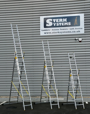 Sterk Systems Triple Section 13 Rung Combination Ladder