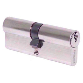 Sterling Europrofile EPN5050V Cylinder Lock Silver/Black (30mm x 30mm)