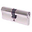Sterling Europrofile EPN5050V Cylinder Lock Silver/Black (40mm x 50mm)