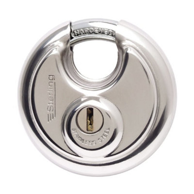 Sterling Heavy Security Closed Shackle Disc Padlock Chrome (7cm) Price Comparisons | Compare The Build