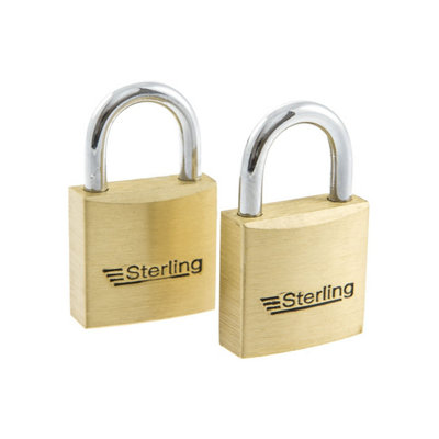 Sterling Light Security Br Padlock Keyed Alike (Pack Of 2) Br (One Size)