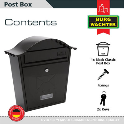 Sterling MB01BK Post Box Black - 3