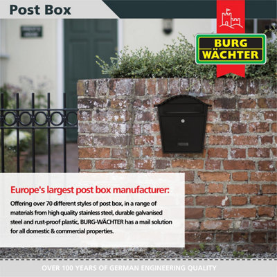Sterling MB01BK Post Box Black - 5