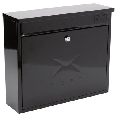 Sterling MB02BK Post Box Square Black
