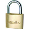 Sterling Mid Security Brass Padlock Gold/Silver (40mm)