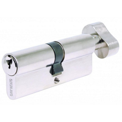 Sterling Nickel Euro Cylinder Lock Nickel (35mm x 70mm x 35mm)