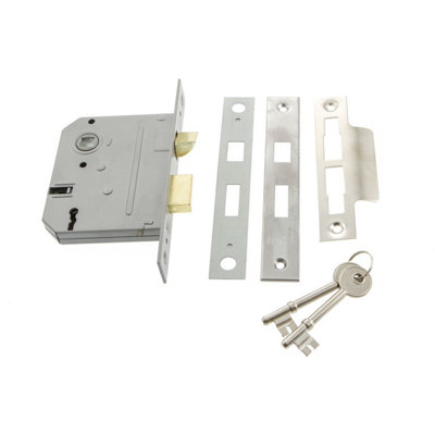 Sterling Nickel Plated Mortice Sash Lock Silver (One Size)