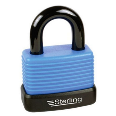 Sterling Padlock With Cover Blue/Black (48mm)